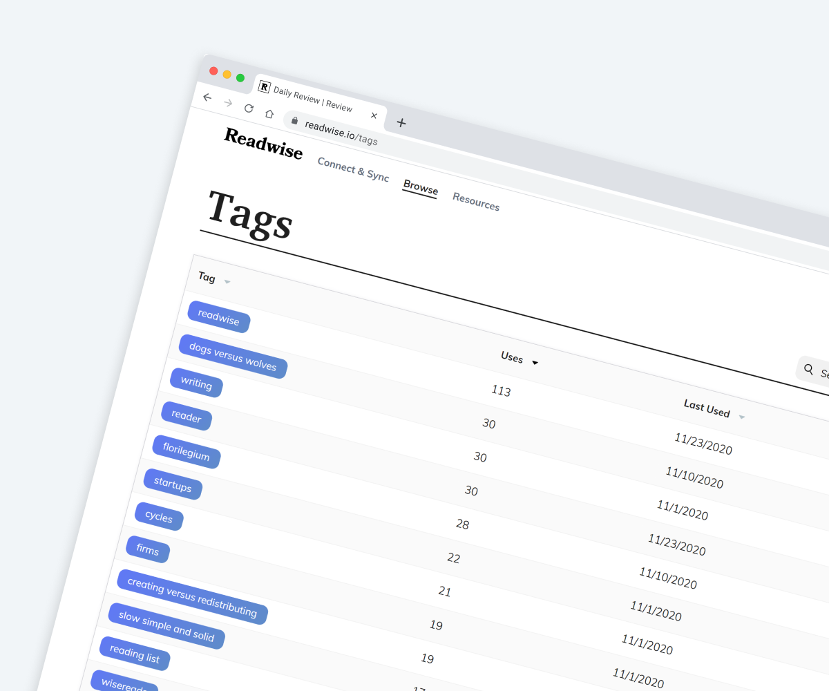 Tag, note, and organize your highlights into a knowledge base